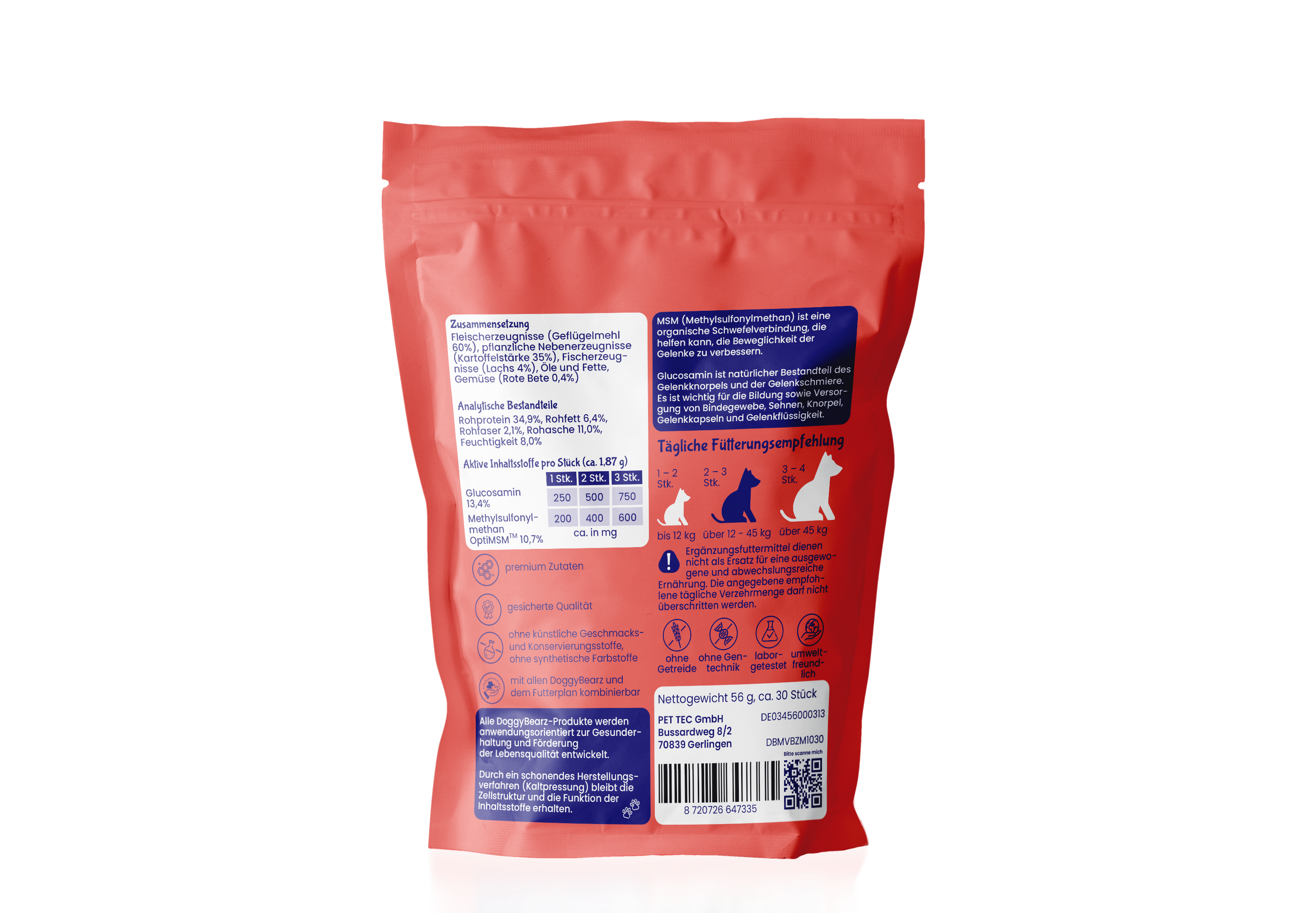 Moving Bearz für Hunde mit Glucosamin und MSM von DoggyBearz