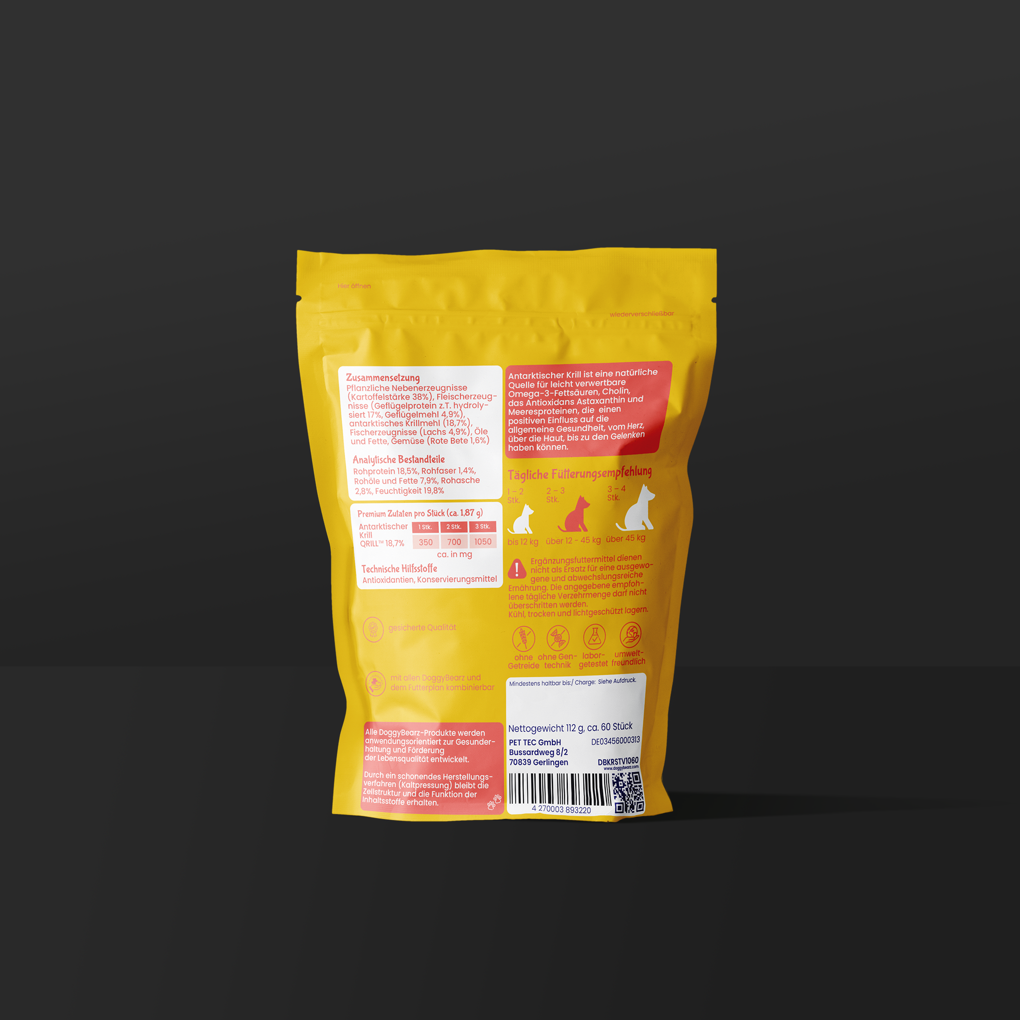 Krill Soft!ez für Hunde mit antarktischem Krill von DoggyBearz