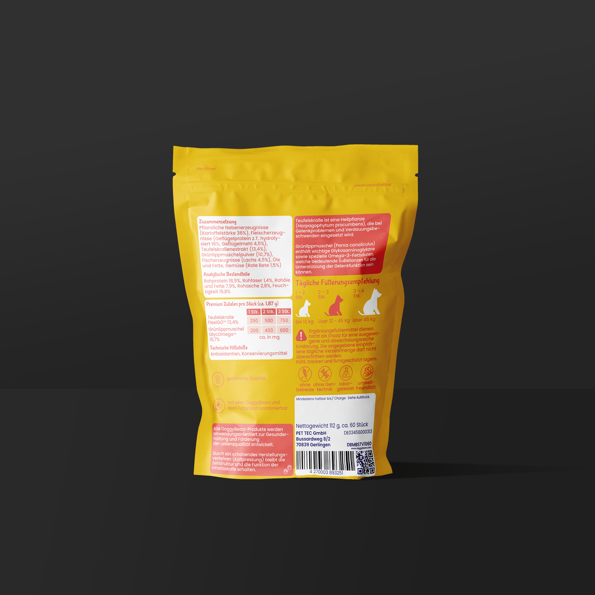 Mobility Soft!iez für Hunde mit Teufelskralle und Grünlippenmuschel von DoggyBearz