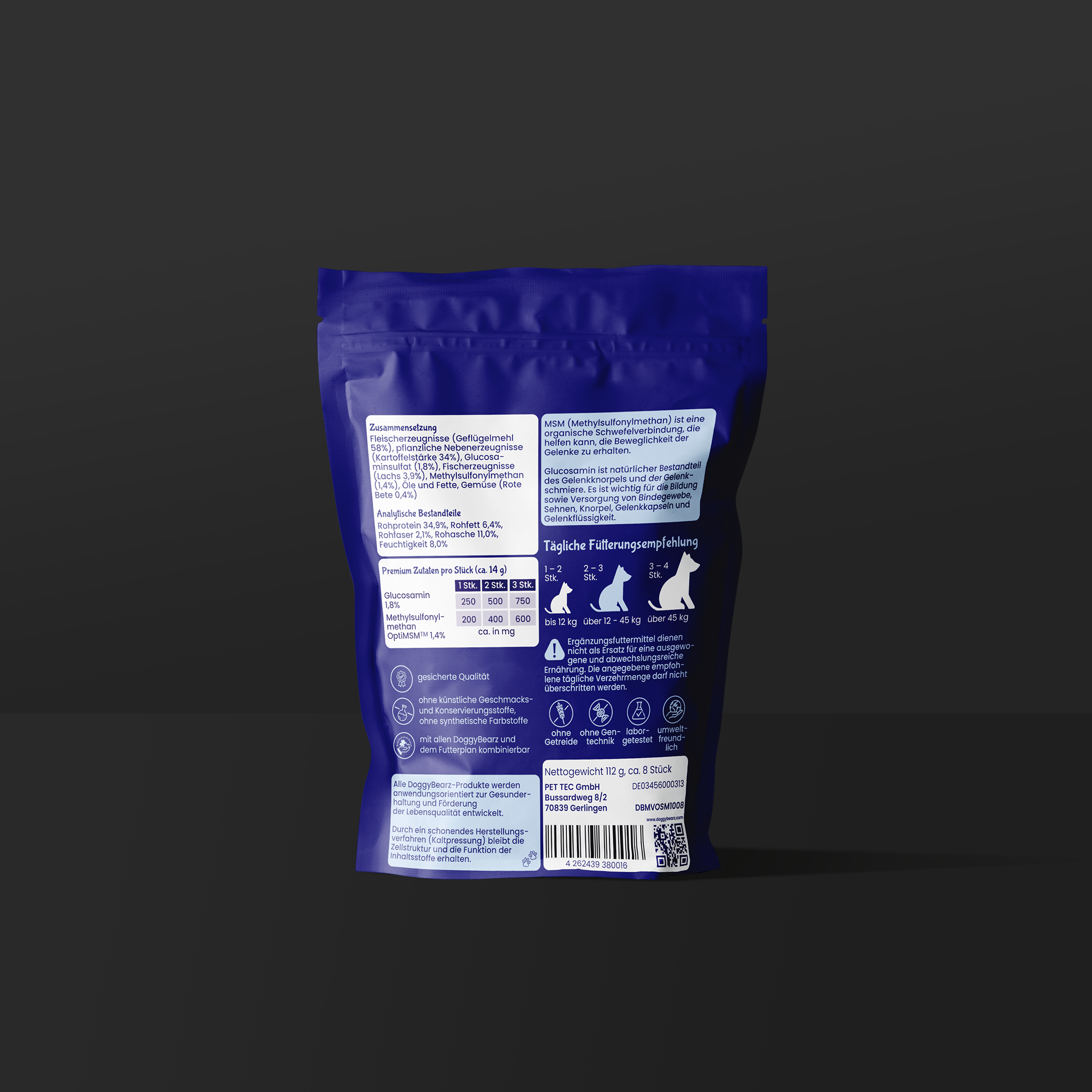 Moving Orast!x für Hunde mit Glucosamin und MSM von DoggyBearz