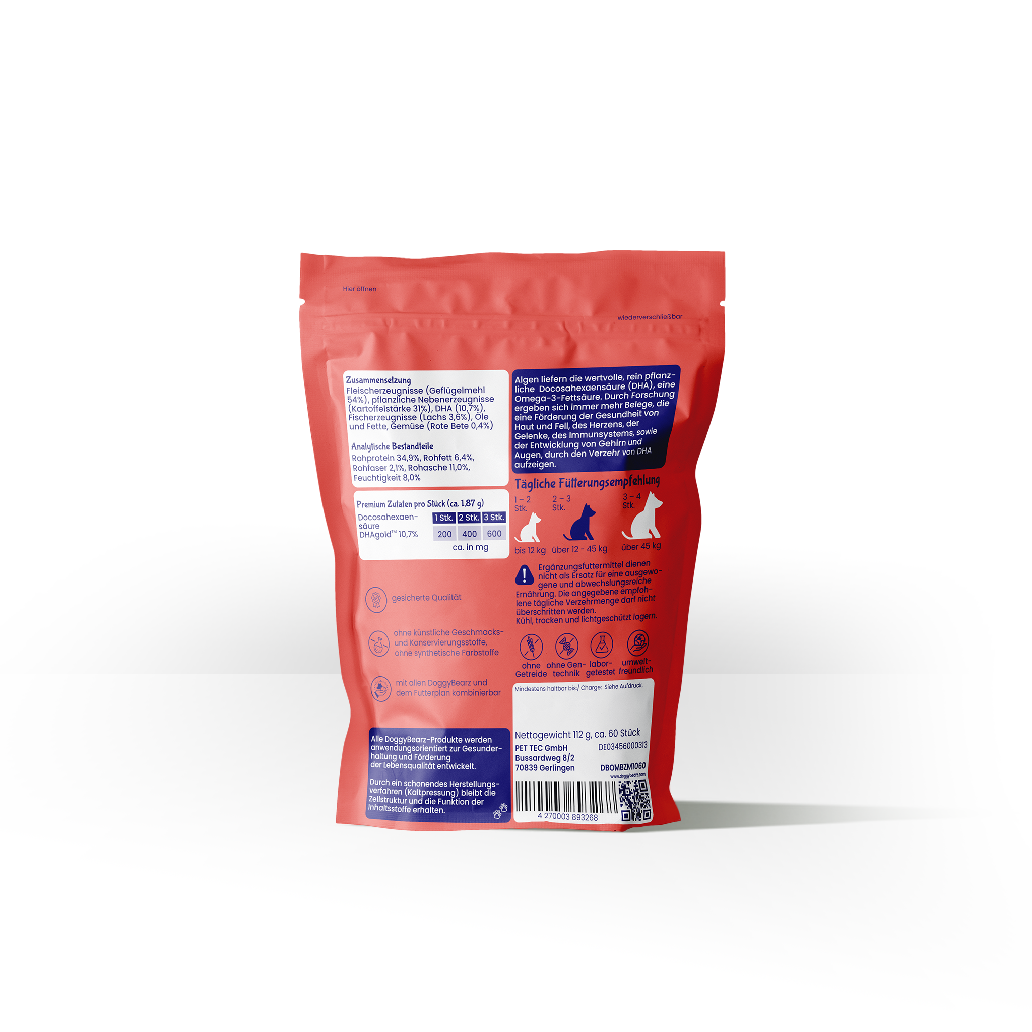 Omega Bearz mit DHAgold Algenöl von DoggyBearz