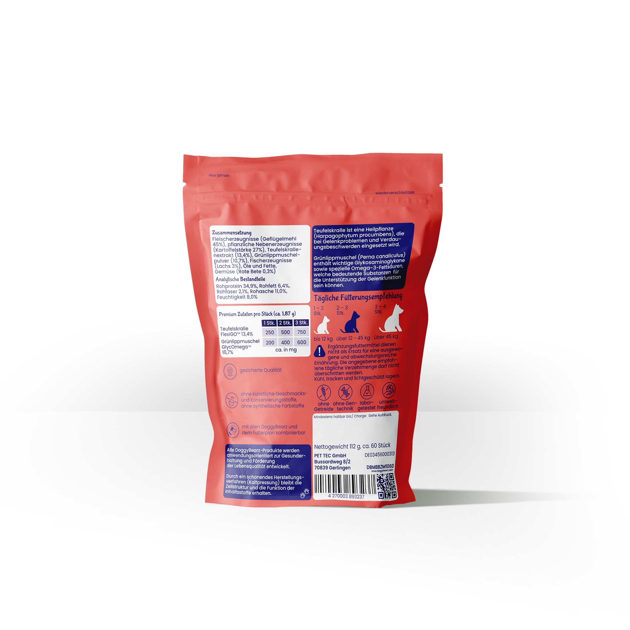 Mobility Bearz für Hunde mit Teufelskralle und Grünlippenmuschel von DoggyBearz