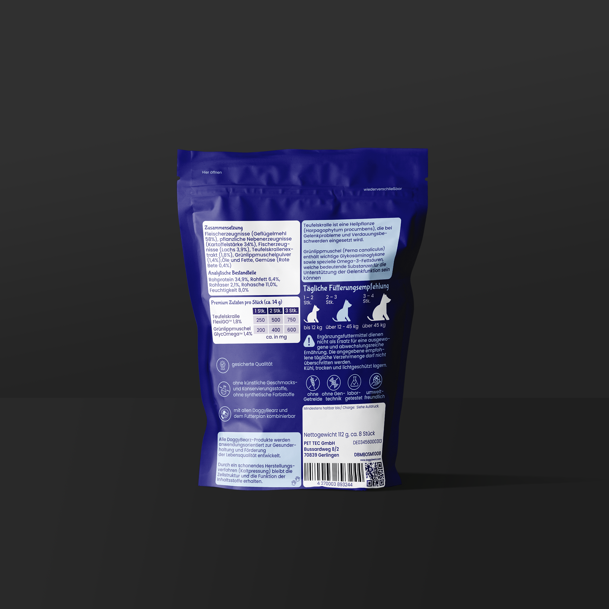 Mobility Orast!x für Hunde mit Teufelskralle und Grünlippenmuschel von DoggyBearz