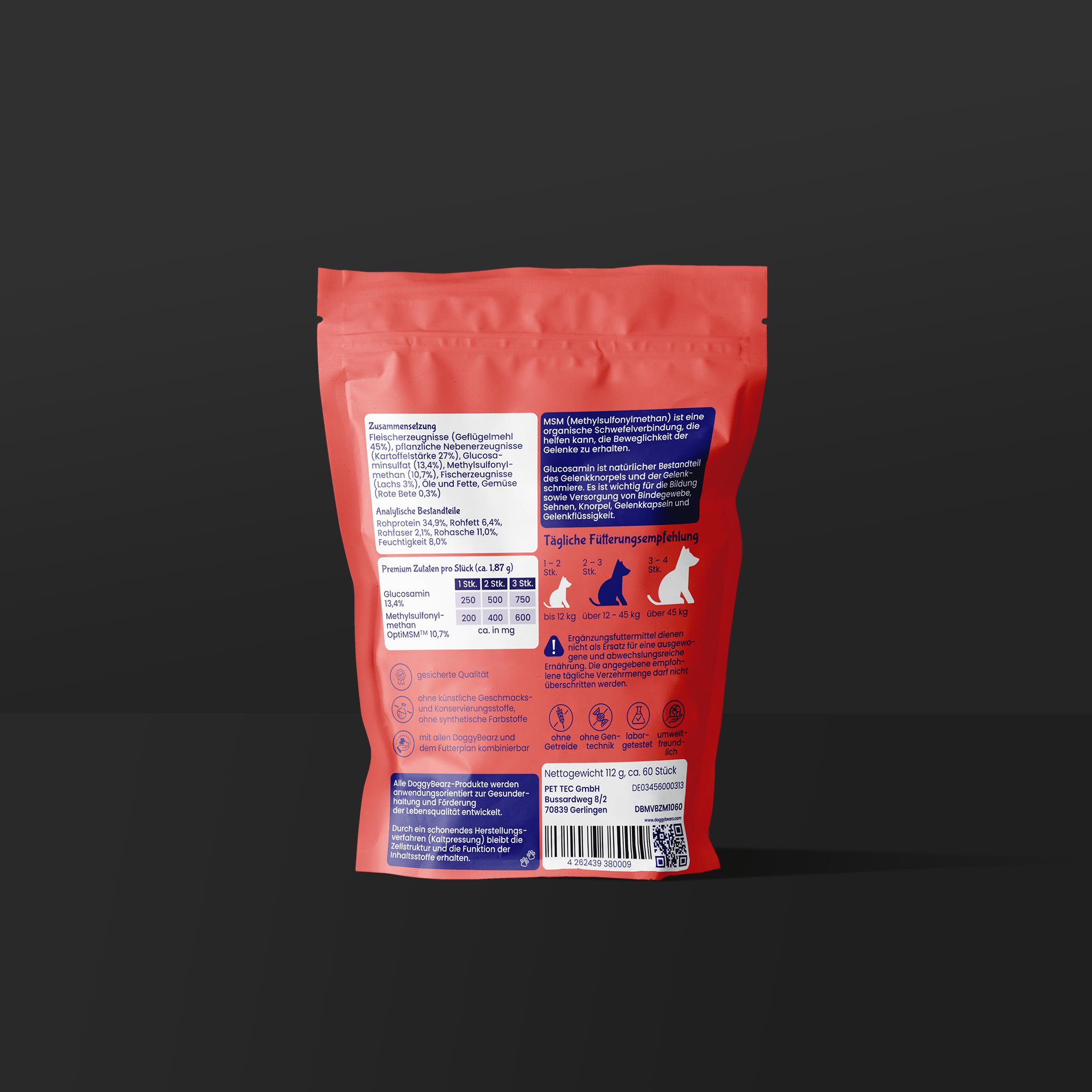 Moving Bearz für Hunde mit Glucosamin und MSM von DoggyBearz