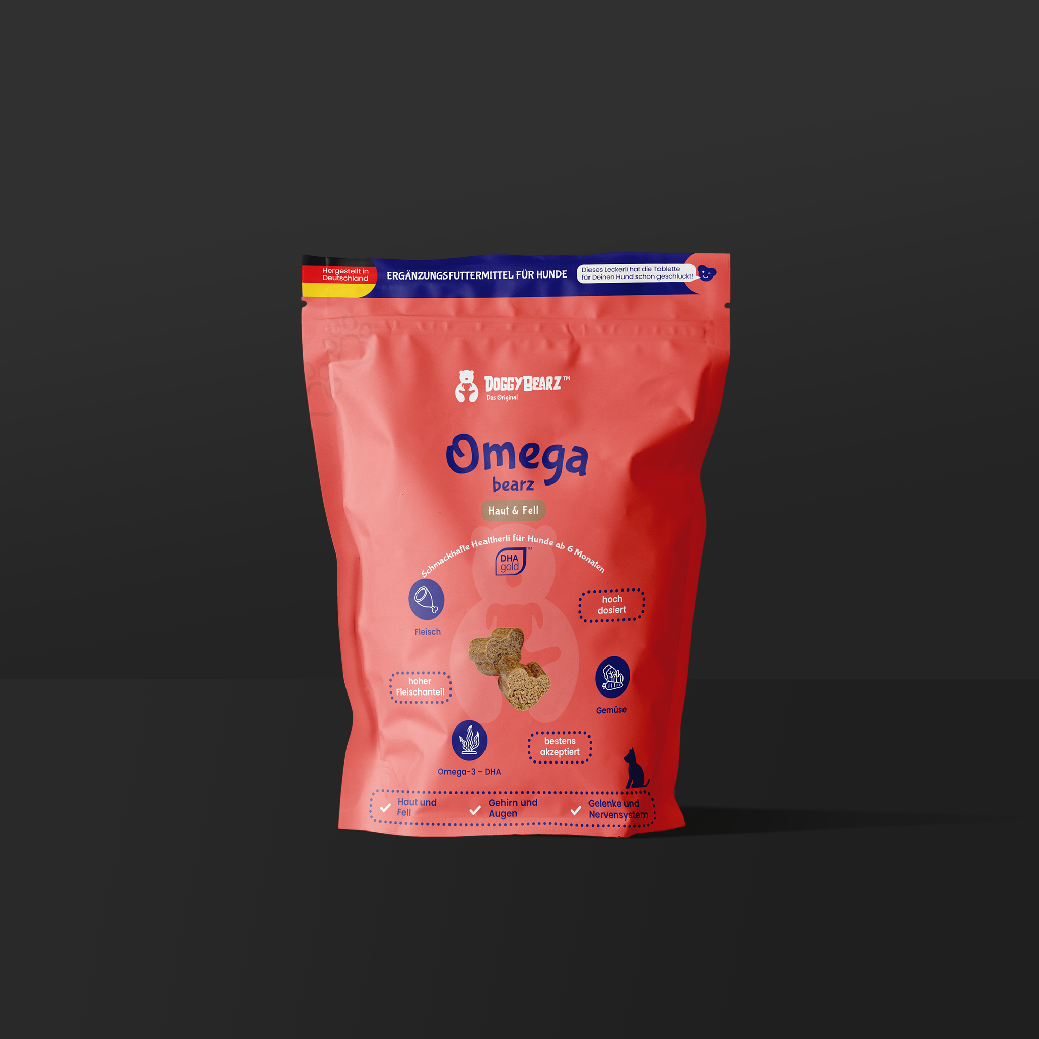 Omega Bearz mit DHAgold Algenöl von DoggyBearz