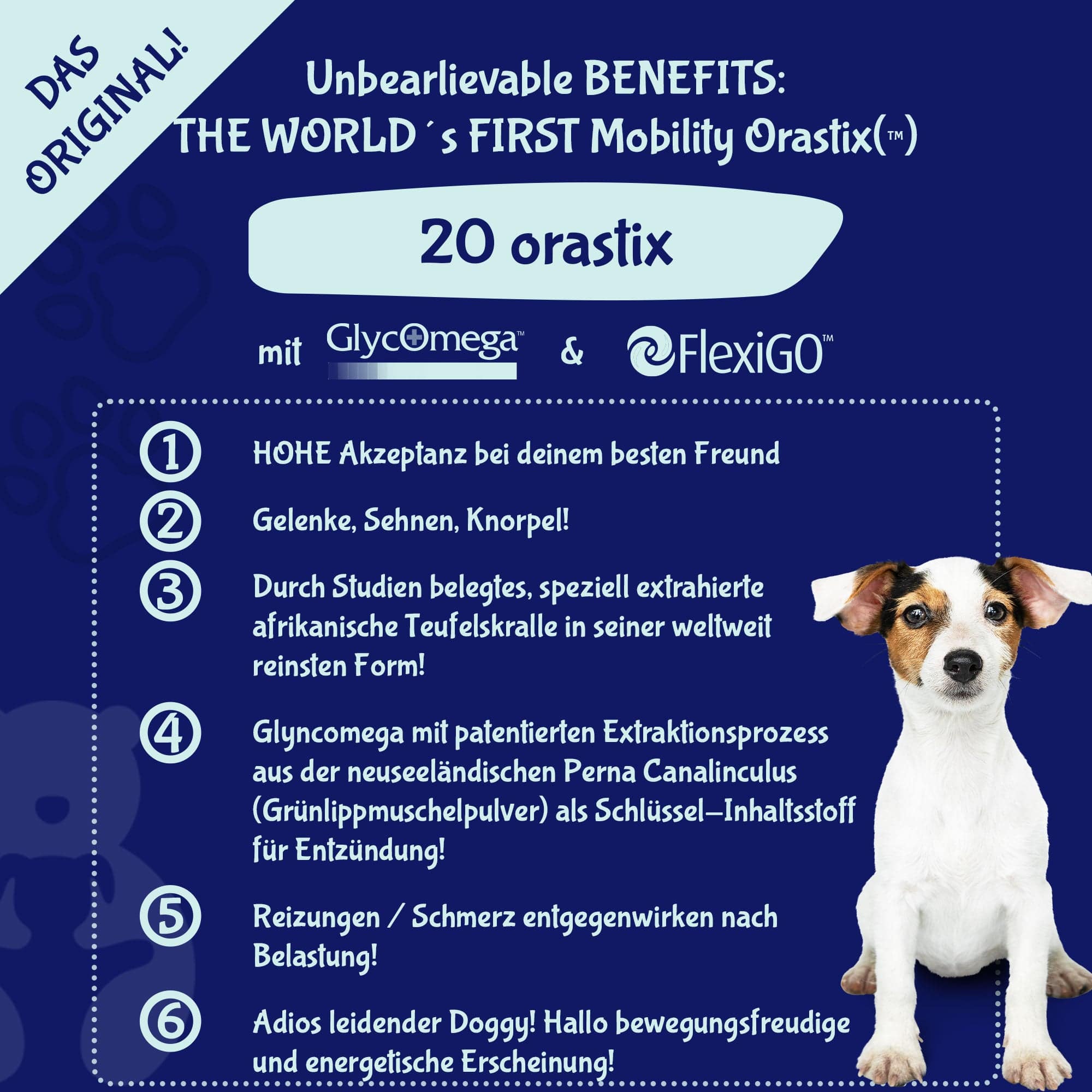 MOBILITY ORASTIX - funktionale Snacks für Hunde