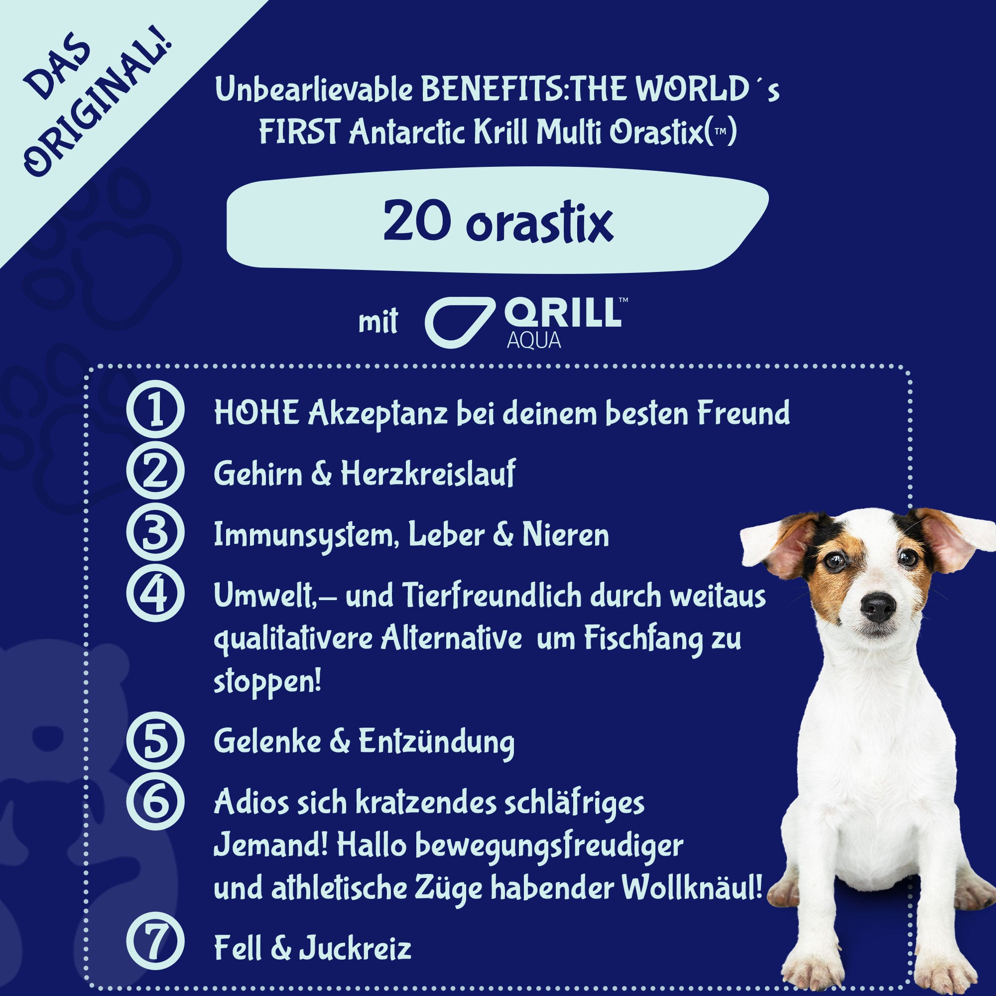 KRILL ORASTIX - funktionale Dentalstangen für Hunde